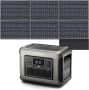Estación eléctrica portátil con placas solares