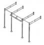 Jaula crossf. (2 puestos pared + extensión) Mod. 2.2 (PN-6)