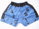 Pantalon Thai "Azul franja en negro"